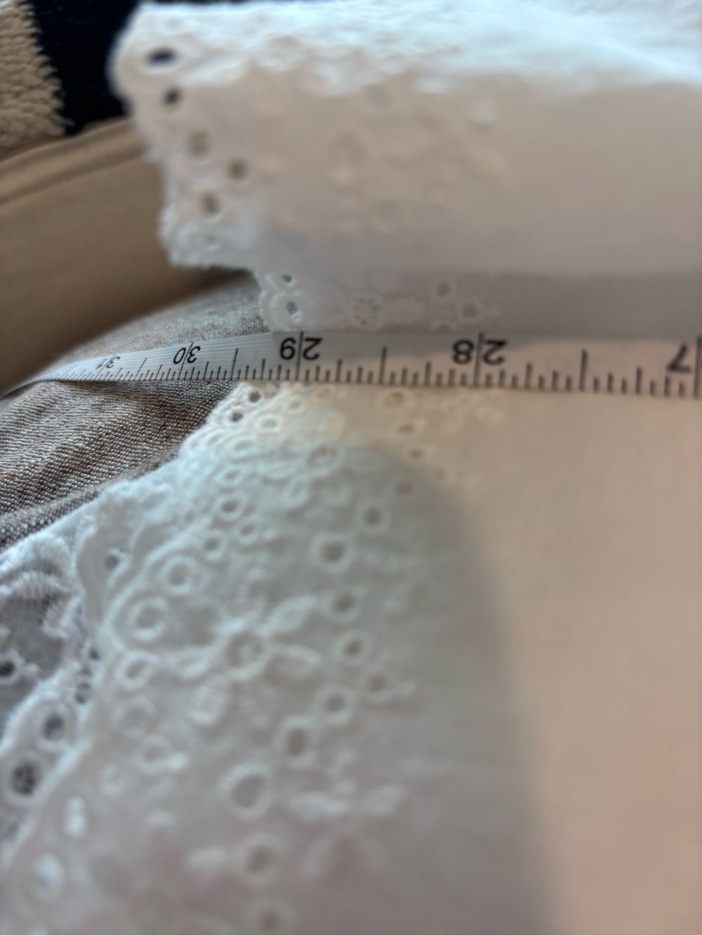 White Tiered Lace-Trim Skirt - Picture 6 of 6